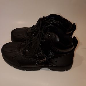 U.S. POLO ASSN. POLO KEDGE Black BOOT NEW